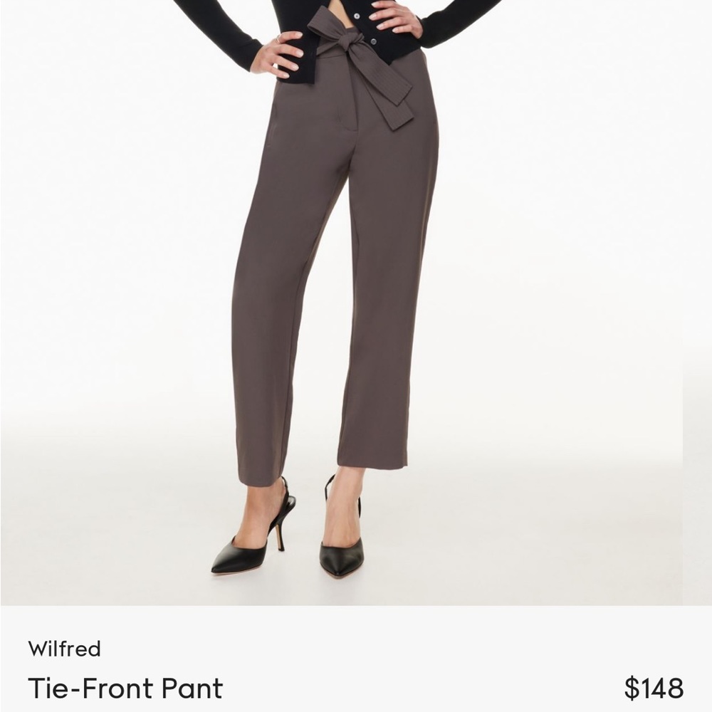 Aritiza tie front pant